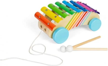 Húzható fa xilofon BIGJIGS TOYS