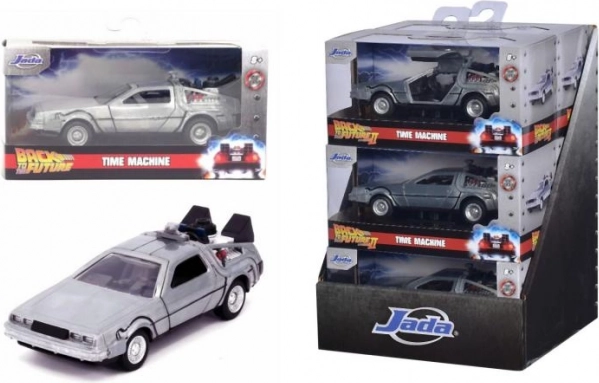 Fém autómodell Vissza a jövőbe DeLorean Time Machine 1:32 nyitható ajtókkal