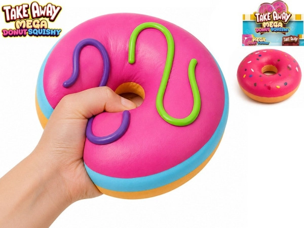 MIKI FUN https://www.mikifun.cz Mega szorítós fánk – nyújtható, jumbo, 16 cm, 2 szín