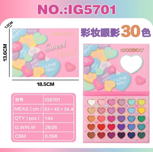 Gyermek smink mega szett szívecskékkel