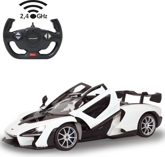 Jamara McLaren Senna RC autó 1:14 fehér, 2,4 GHz-es vezérléssel és kézzel nyitható ajtókkal