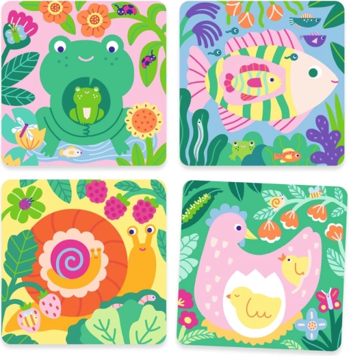 Tartós kártyák, vidám illusztrációk