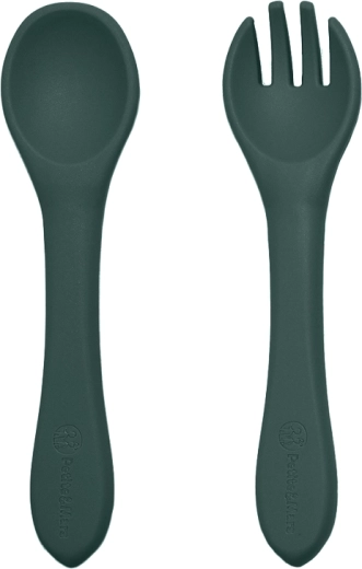 Ergonomikus szilikon evőeszköz, kíméletes az ínyhez