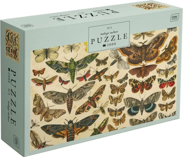 Puzzle Vintage Nature: Pillangók, 2000 darabos