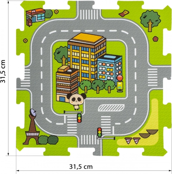 Úthálózati térkép kisautókhoz