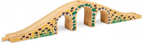 Bigjigs Rail fa háromíves híd a vonatpályához