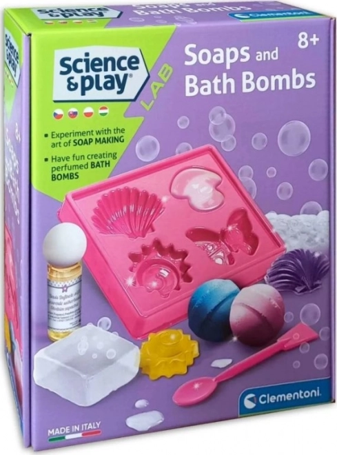 CLEMENTONI Science&Play Szappan- és fürdőbombalabor