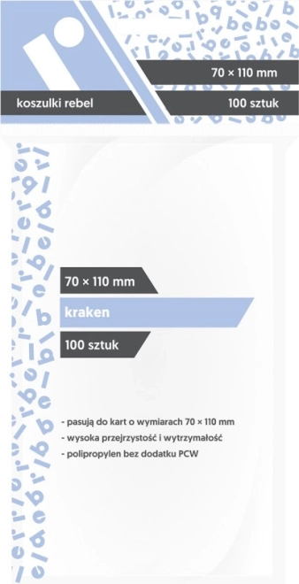 Kártya tokok 70x110 mm Kraken 100 db