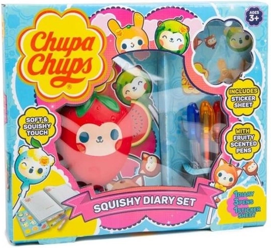 Chupa Chups Squishy iskolai szett – napló, zselés tollak és matricák