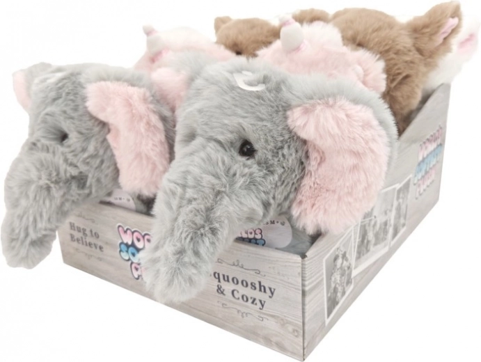 Plüss elefánt, szürke, 27 cm