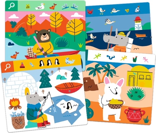 Tematikus, részletgazdag jelenetek