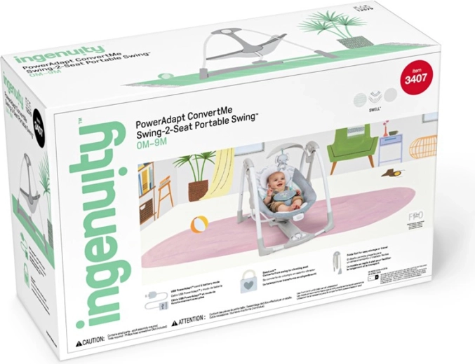 2 az 1-ben hinta és pihenőszék a maximális rugalmasságért