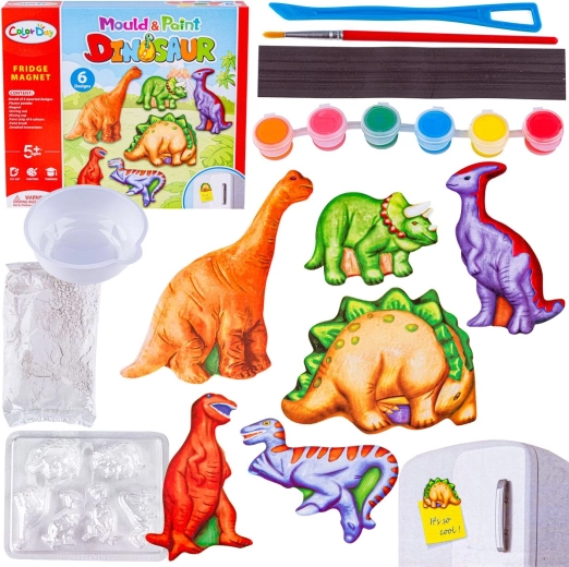 Kreatív készlet dinoszaurusz gipszmágnesek készítéséhez DIY