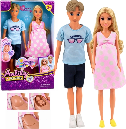 Anlily család – kismama, apuka és baba