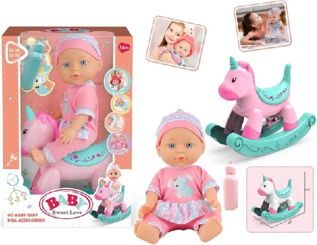 Baby Sweet Love baba (csecsemő) hintalóval