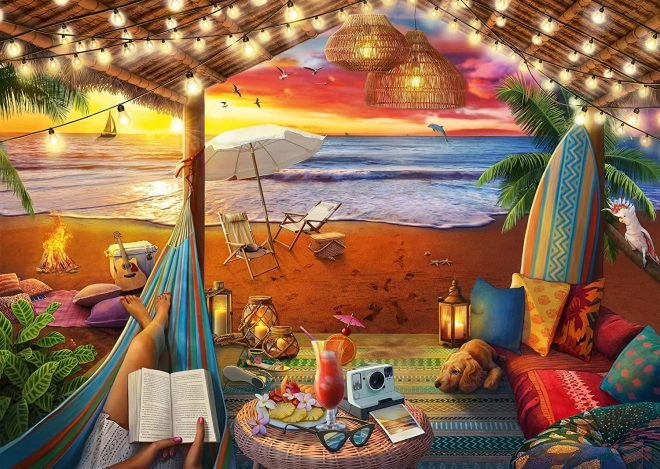 RAVENSBURGER Puzzle Álomszép helyek: Cabana strand XXL 500 darab