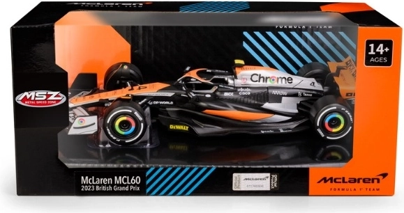 McLaren MCL60 Brit Nagydíj gyűjtői modell 1:24 méretarányban