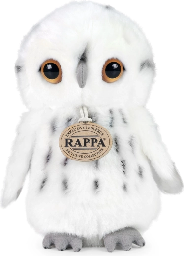 Rappa puha fehér bagoly, 18 cm, környezetbarát