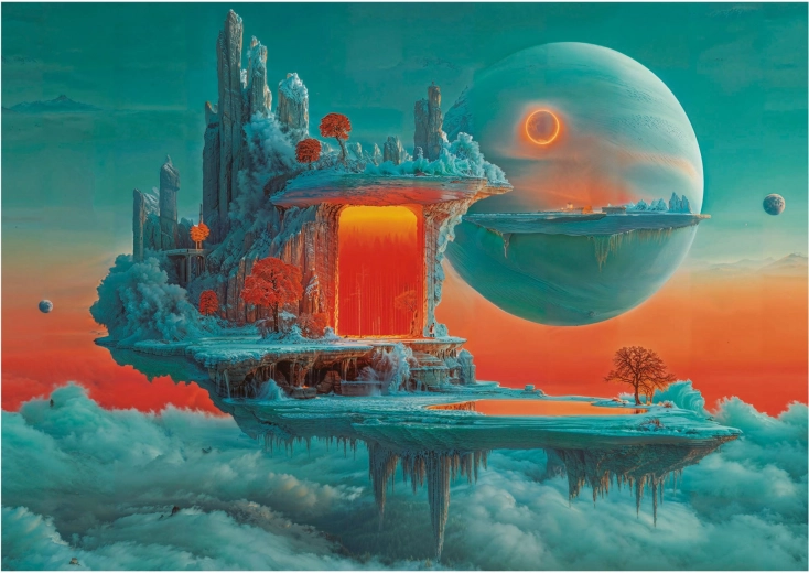 Educa Puzzle Tűz és jég bolygó 1000 darabos