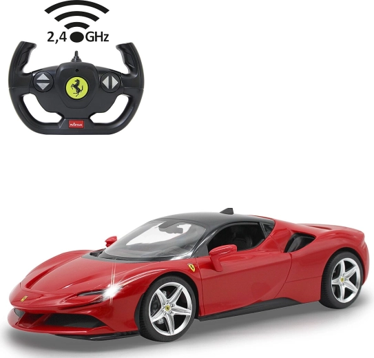 Jamara Ferrari SF90 Stradale RC autó 1:14 méretarányban, piros – 1 darab