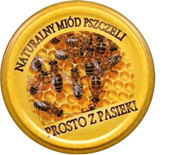 FI 82 „MIÓD PSZCZOŁA” befőttesüveg-fedél készlet – 10 db
