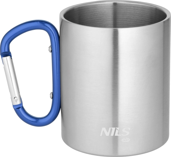 Nils Camp kempingbögre karabinerrel, 300 ml, kék