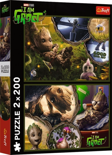 Puzzle 2×200 darab – I am Groot MARVEL Guardians