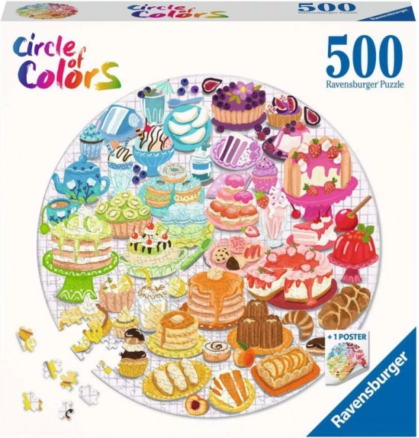 Ravensburger kör puzzle: Desszertek 500 darab