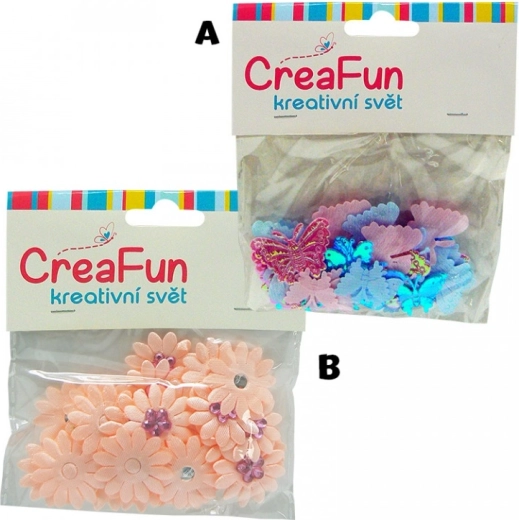 Kreatív építőkészlet Virág és pillangó, 30 darab (24 mm)