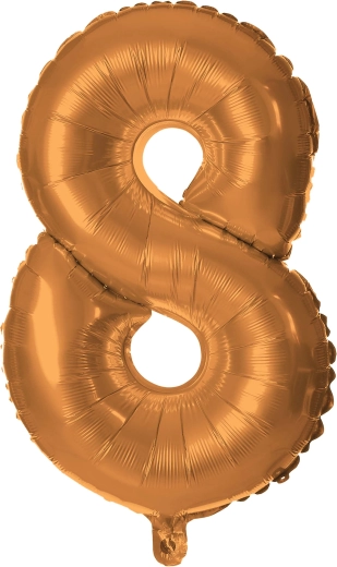 Fólia lufi 8-as szám 30 cm bronz TORO