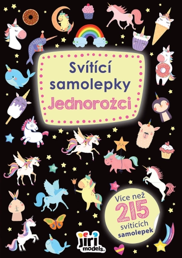 Jiri Models világító unikornis matricák 215 db