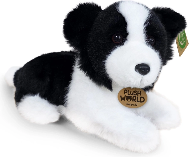 Eco-barát, 22 cm-es border collie plüsskutya a Plush World kollekcióból