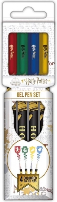 Színes zseléstollak HARRY POTTER – 4 darabos készlet