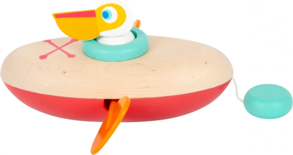 SMALL FOOT vízijáték pelikán – felhúzható kenu