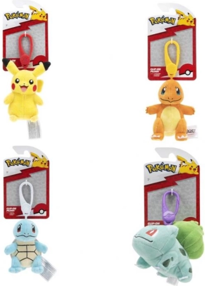 Pokémon plüss kulcstartó