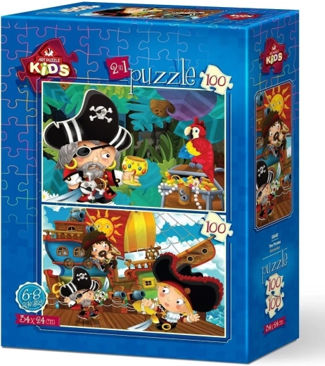 Kalóz puzzle 2×100 darab