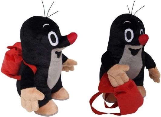 Plüss Kisvakond hátizsákkal 20 cm