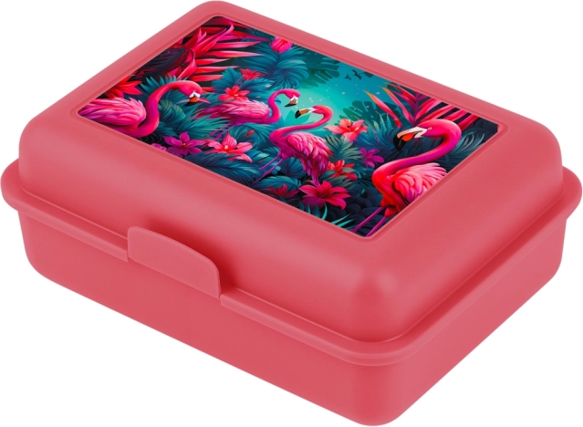 Flamingós uzsonnás doboz