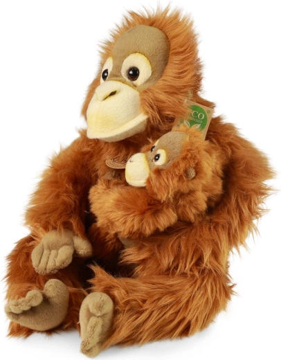 Rappa ECO-FRIENDLY plüss orangután kölyökkel, 28 cm