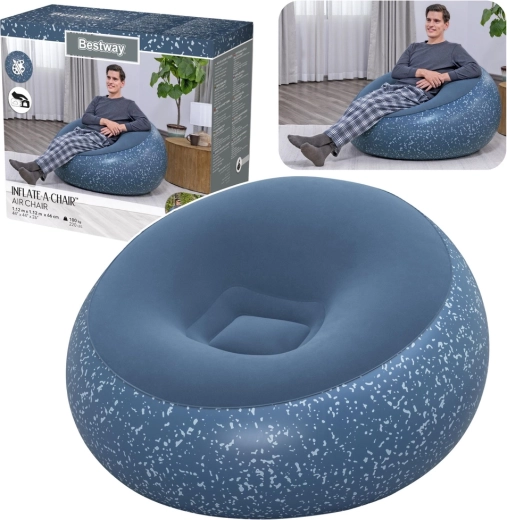 Bestway Inflate-A-Chair felfújható fotel – kék