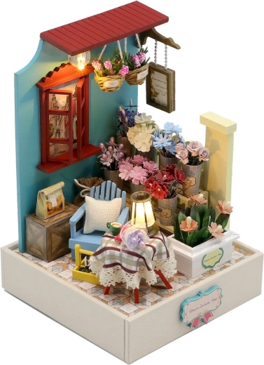 2Kids Toys miniatűr házikó Virágos pihenő szoba