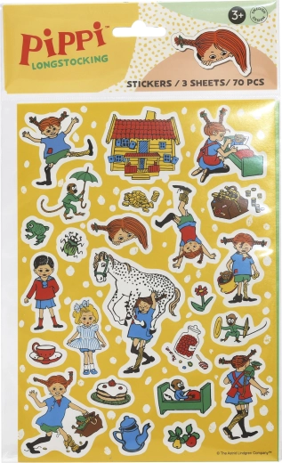 Pippi, a hosszúharisnyás matrica szett