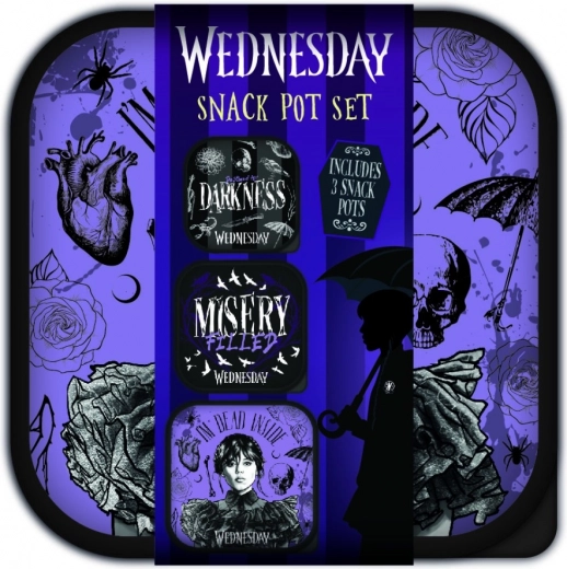 Wednesday műanyag dobozok készlete – 3 db