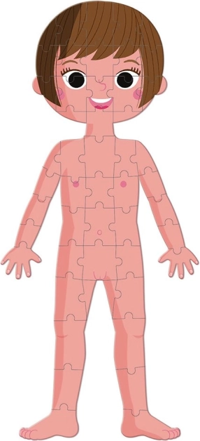 Kétoldalas figura puzzle – lány és fiú