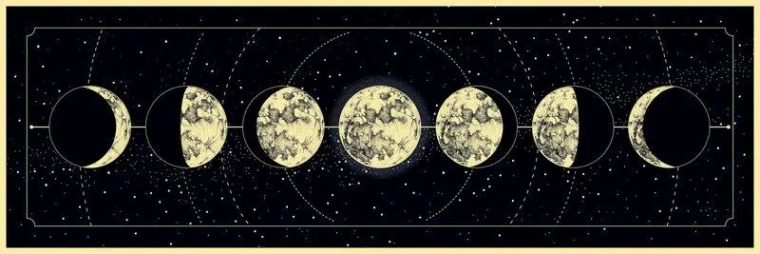 Panoráma puzzle Galaxis Hold fázisai 1000 darabos