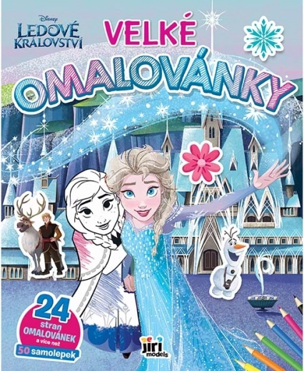 Nagy Jégvarázs kifestő matricákkal