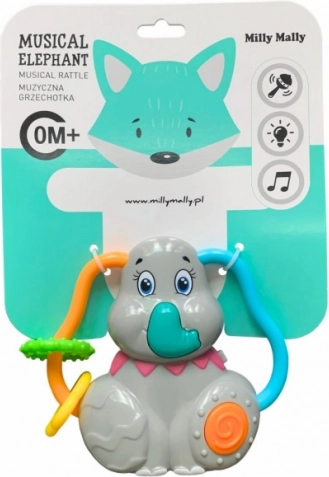 Milly Mally elefánt alakú zenélő csörgő