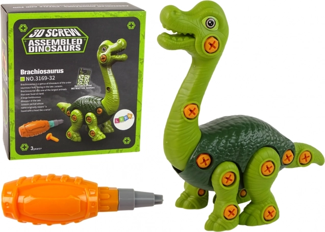 Összeállítható dinoszaurusz Brachiosaurus zöld