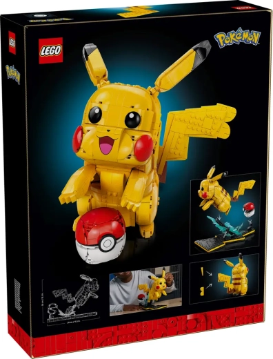 Ikonikus kiállítási Pikachu-modell Poké Labdával