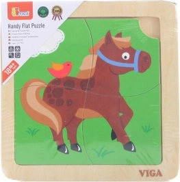 Fa puzzle ló – 4 darab